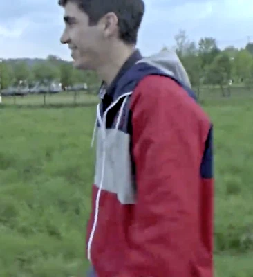 Puma Vintage Raro Glanz Heritage Rompevientos Cortavientos Rojo Azul Gris Medio - Imagen 1 de 4