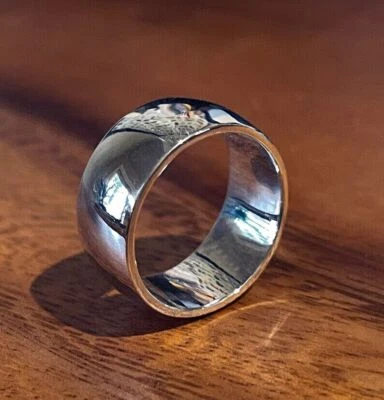 Heavy Wide Band 925 Sterling Silver Band &Statement Ring Handmade Ring All size - Image 1 of 4