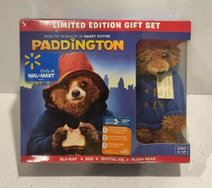 Paddington Blu-Ray 2015 Walmart Exclusive Gift Set With Paddington Plush Sealed - Imagen 1 de 6