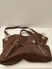 B. Makowsky Brown Leather Large Hobo Bag - Women's Handbag