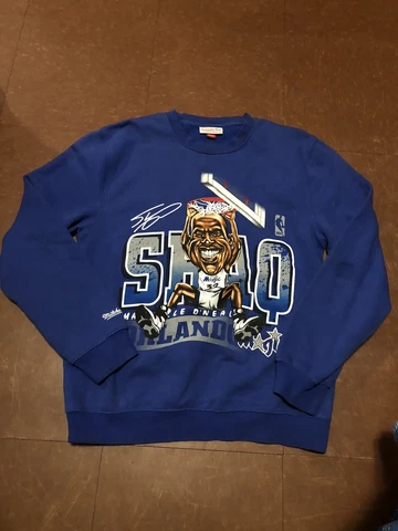 Vintage Mitchell & Ness Shaquille Shaq O’Neal Orlando Magic Sweatshirt Mens M Cover