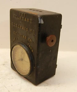 Reloj de Metal Vintage, The New Standard Time Electric Co, Lectura, PA 1893 - Imagen 1 de 7