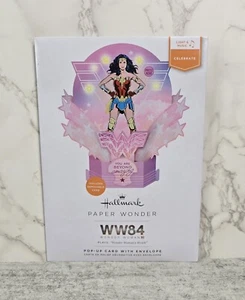 Wonder Woman Paper Pop Up Music Birthday Greeting Card Plays Envelope Superhero - Picture 1 of 8