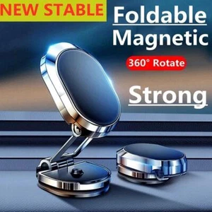 Alloy Folding Magnetic 360° Car Phone Holder Foldable Car Phone Mount 2024 - Zdjęcie 1 z 21