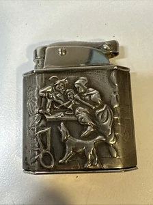 Vintage Emro Automatic Type Aaiic Lighter Embossed 835 Silver Wrap - Picture 1 of 4