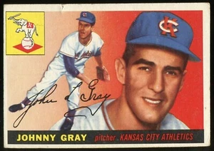 1955 Topps #101 Johnny Gray Kansas City Athletics - Rookie Card - Picture 1 of 2