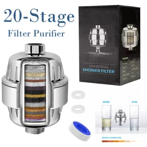 20 Stage Shower Head Water Filter Hard Water Softener|Filter Cartridge Vitamin C - Picture 1 of 7
