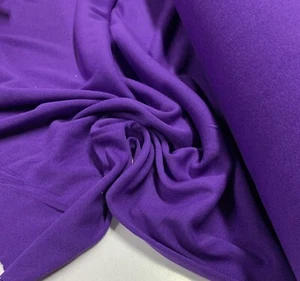 PURPLE POLY/COTTON KNIT RIBBING : 70cm TUBULAR : $4.50 PER 1/2 METR : #RCB-4 - Picture 1 of 3
