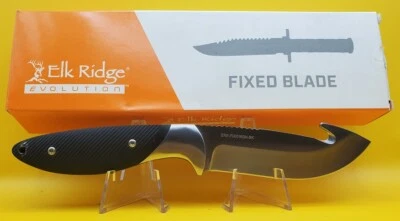 Cuchillo de caza ELK RIDGE EVOLUTION TRIP HOOK ERE-FIX016GH-BK Foto 1 de 4