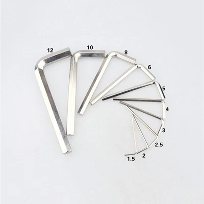 Brand New Wrench Silver Steel Optional Portable Small 1.5-6mm Hex Wrench - Image 1 of 4