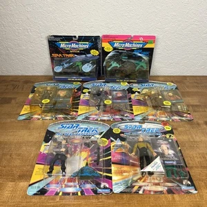Star Trek The Next Generation Playmates Lot of 5 & Micro Machines Sets - Picture 1 of 8