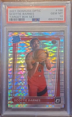 2021 Donruss Optic #186 Scottie Barnes Target Box Set RC PSA 10 GEM - Image 1 of 3