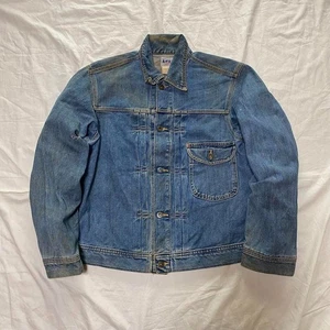 Lee Cowboy Reproduction 1st Denim Jacket White Tag 101J Blue Large Size - Picture 1 of 12