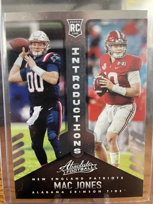 2021 Panini Absolute #INT-9 Mac Jones Introductions - Image 1 of 2