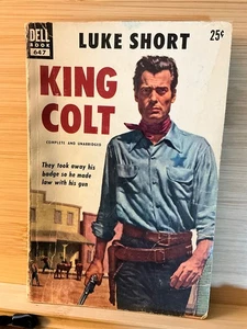 King Colt by Luke Short Dell #647 1953 PBO Stanley Borack cvr - Picture 1 of 3