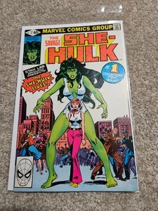 🌟 Savage She-Hulk # 1 Newsstand Marvel 1980 1st Appearance & Origin She-Hulk VF - Picture 1 of 10