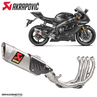 Full exhaust YAMAHA YZF-R6 600 2006-2020 AKRAPOVIC Racing RC S-Y6E9-APT - Image 1 of 4