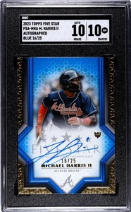 🔥 GEM MINT! MICHAEL HARRIS II RC - ON-CARD AUTO /25! 🔥 2023 TOPPS FIVE STAR - Picture 1 of 2