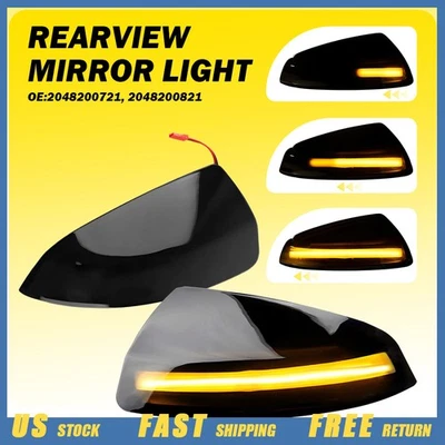 LED Dynamic Turn Signal Side Mirror Lights For Mercedes Benz S204 W204 Vito W639 - Image 1 of 4