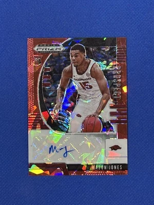 2020 Panini Prizm Draft Pick Red Ice Mason Jones #PA-MJ Rookie Auto RC autograph - Image 1 of 3