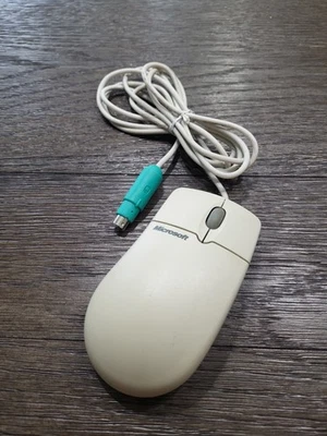 Vintage Microsoft IntelliMouse 1.2A PS/2, X04-72167, Untested Old Tech - Image 1 of 4