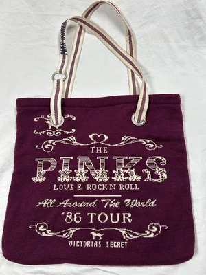 VICTORIA'S SECRET The Pinks Tote Bag Purse Shoulder Love & Rock N Roll 86' Tour - Image 1 of 4