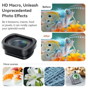 Tempereds Glass Camera Lens with Attachment for Smooth Backgrounds - Picture 1 of 10