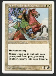 ***English Guan Yu, Sainted Warrior*** MTG Portal 3 Kingdoms Magic Kid Icarus - Picture 1 of 2