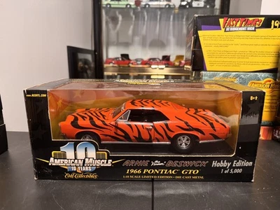 Pontiac GTO Tiger Hobby 1966 Ertl American Muscle Arnie Beswick edición limitada RARO Foto 1 de 3