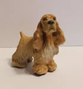 Ron Hevener 1982 goldenbraun Cocker Spaniel Hundeskulptur, 1 Originalbesitzer - Bild 1 von 8