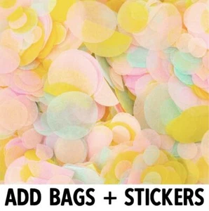 Biodegradable Wedding Confetti | PASTEL MIX | Circle Tissue Paper | 20g Bag - Picture 1 of 10