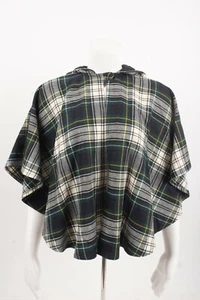 House of Ireland Girls Plaid Cape Poncho Coat & Skirt L 7-8 8-10 Tartan Plaid - Picture 1 of 11