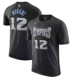 Ja Morant Memphis Grizzlies Nike City Edition Name & Number Player T-Shirt NBA - Picture 1 of 3
