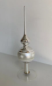 Wunderschöne Christbaumspitze silber Glitzer Sterne 948/22 - Picture 1 of 4