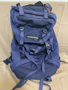 Vintage Eurohike Explorer 60 + 15 Rucksack Blue Walking Camping Backpack - Picture 1 of 24