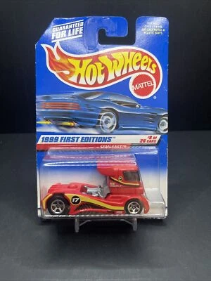Hot Wheels Semi-Fast #914 First Editions 8 of 26 Red Die-Cast Truck 1999 - Image 1 of 4