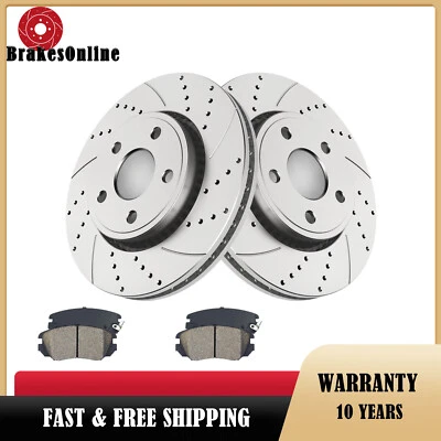 Pastillas de rotores de freno delanteros aptas para Dodge Durango 2011-2013 2014-2020 frenos perforados Foto 1 de 4