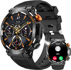 Smart Watch for Men Military Watch Touch With LED Flashlight, 1.45" HD Outdoor