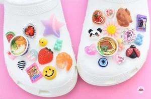Cool Shoe Charms for Crocs, Smiling Face Clog Charms, Retro - Picture 1 of 10