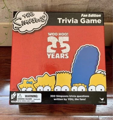 The Simpsons Woo Hoo! 25 Years Fan Edition Trivia Game COMPLETE - Image 1 of 4