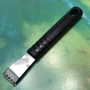 Vintage Zitrus Zester rostfreie Klinge schwarzer Griff Japan Bargeschirr Utensil - Bild 1 von 8