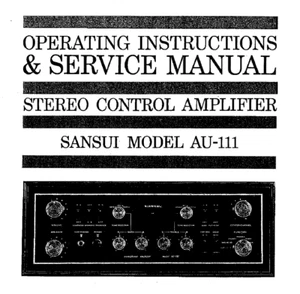 SANSUI AU-111 Schematic Diagram Service Manual Schaltplan Techniques Schema - Bild 1 von 2