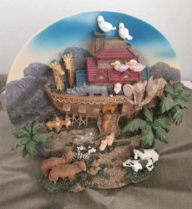 Vintage 3D Collector Plate Noah's Ark Herco Professional Gift - Picture 1 of 4