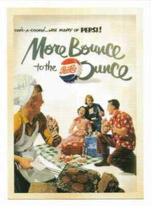 Postal reproducción publicitaria de Pepsi-Cola años 40 - Imagen 1 de 2