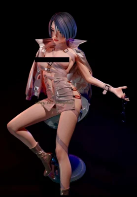 Unpainted Resin 1/8 Juanjuan Release Series 02 "Female Police" Statue In Stock - Image 1 of 4