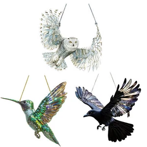 Hummingbird Stained Glass Window Hanging Suncatcher Decorative Ornaments - Picture 1 of 15