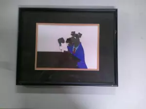 Animalympics Announcer, a Scottish Terrier original animation production cel Ce - Picture 1 of 3