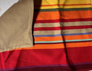 Pottery Barn Weldon Striped Lumbar Pillow Cover Red Multi 16"x26" - Picture 1 of 2