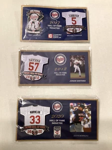 NEW Minnesota Twins Hall of Fame Inductee Pins Santana Cuddyer Morneau Set of 3 - Picture 1 of 2