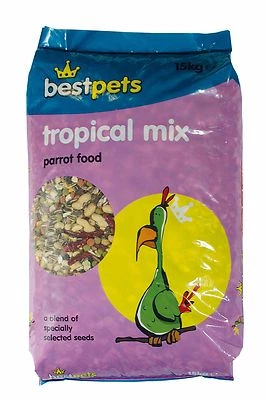 bestpets Tropical Parrot Food 15kg - feed for all parrots & parakeets